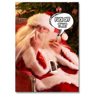 Fuck Off Twat Santa Christmas Card